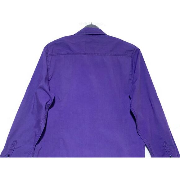 Tranquility Mayhem Dress Shirt Men's Size Large Purple Long Sleeve Button Up - Picture 5 of 7